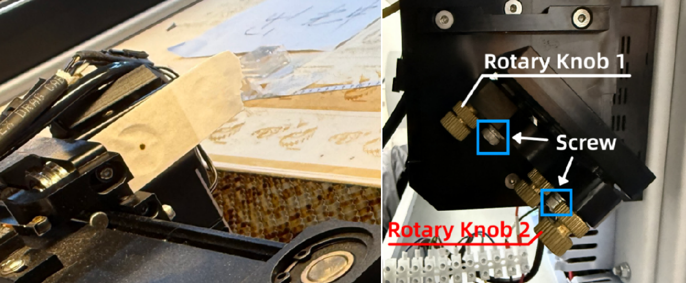 Tape test on Optical Mirror 4 for simplified method