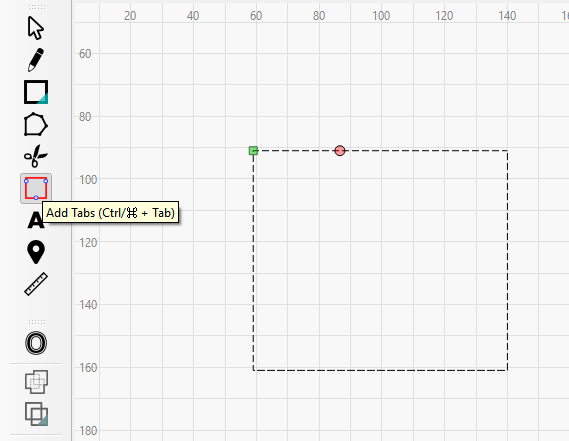 Add tabs tool in LightBurn