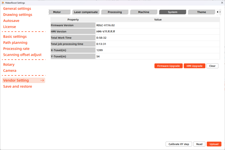 MakerBoost firmware upgrade option