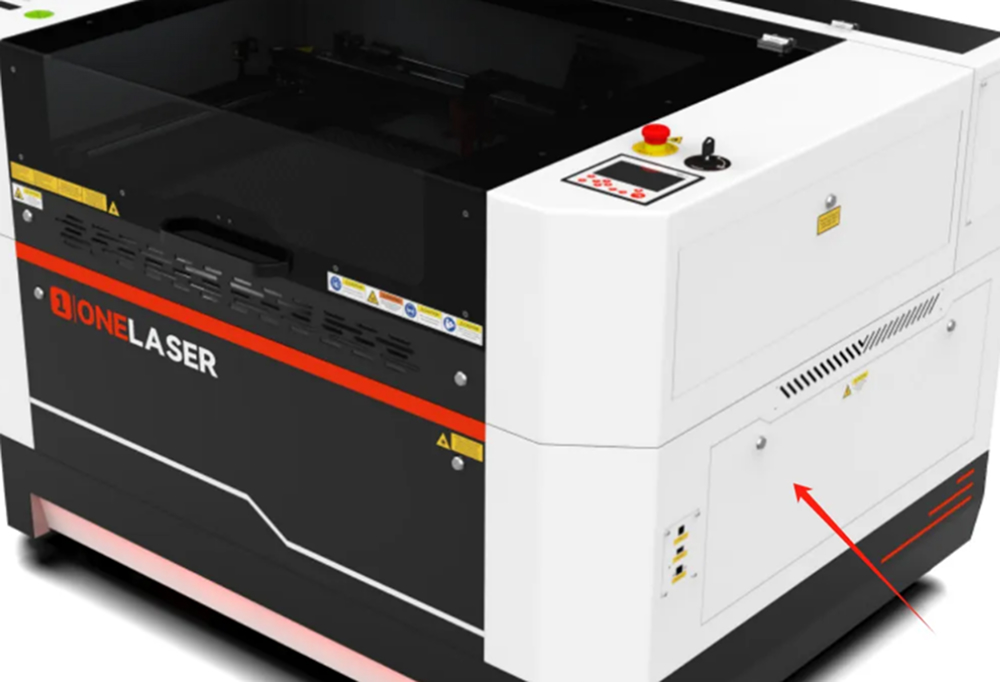 Opening lower right door of Hydra machine to access control board