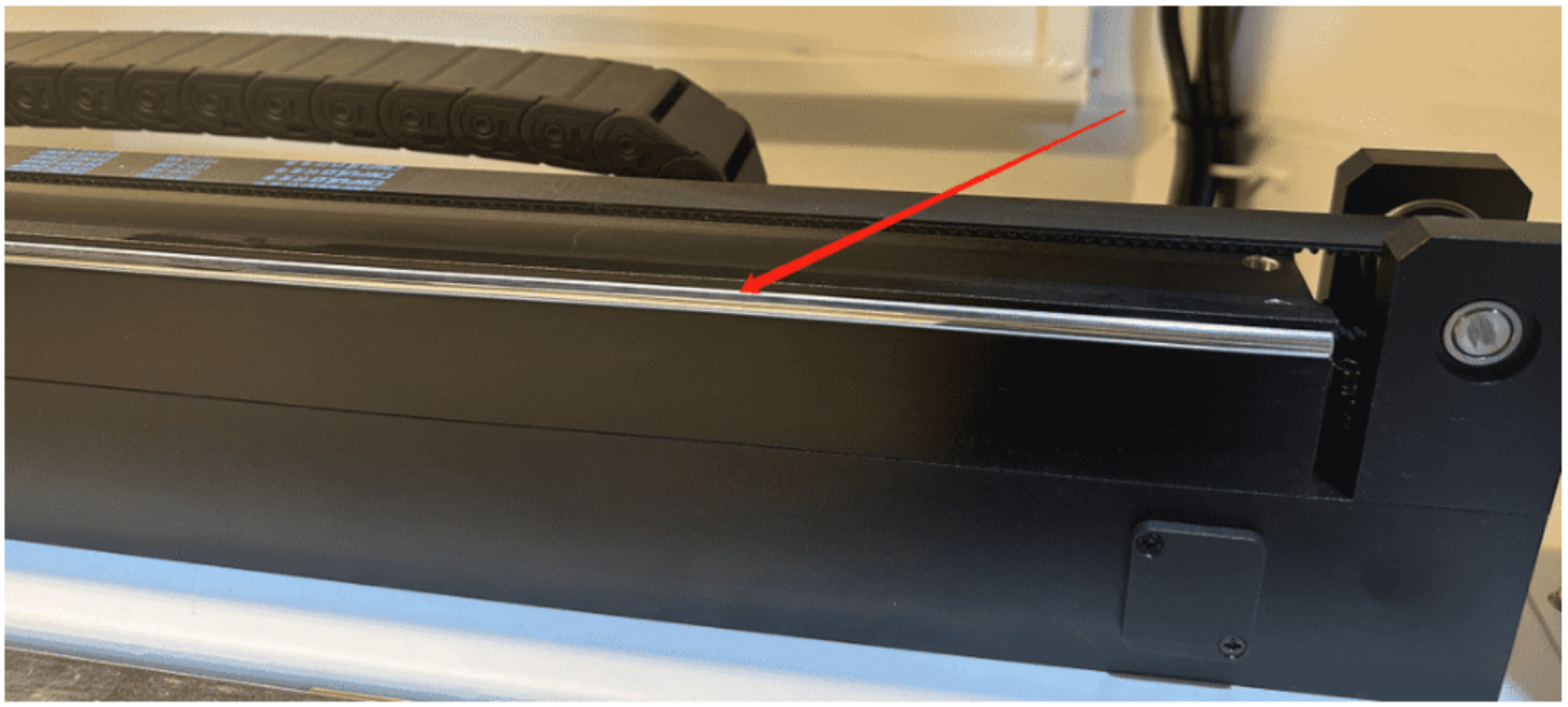 Hydra Series laser linear rails cleaning example 2