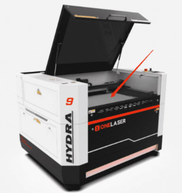 Hydra Series laser worktable cleaning example
