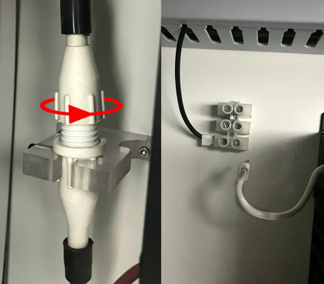 Disconnect positive and negative output terminals