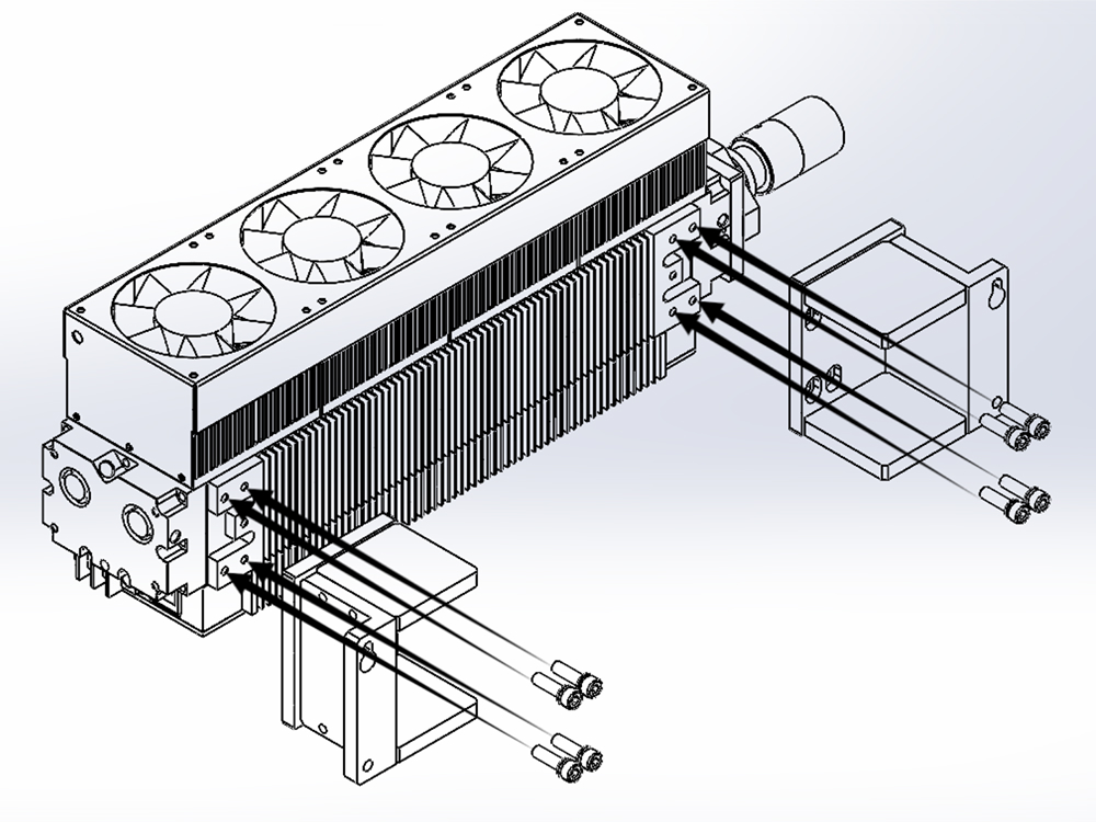 Separate RF tube from mounting holder