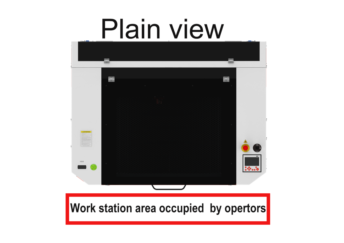 Hydra workstation top view diagram