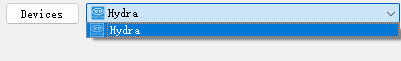 Select Hydra device in LightBurn