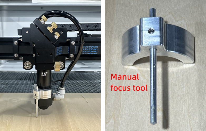 Hydra laser head and focus tool