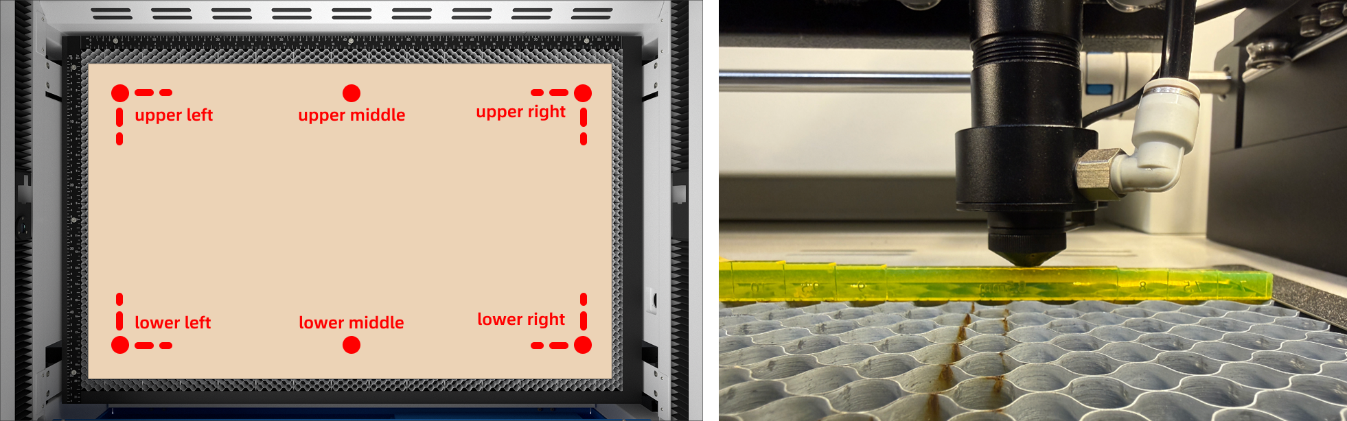 Measuring cone tip distance from working platform