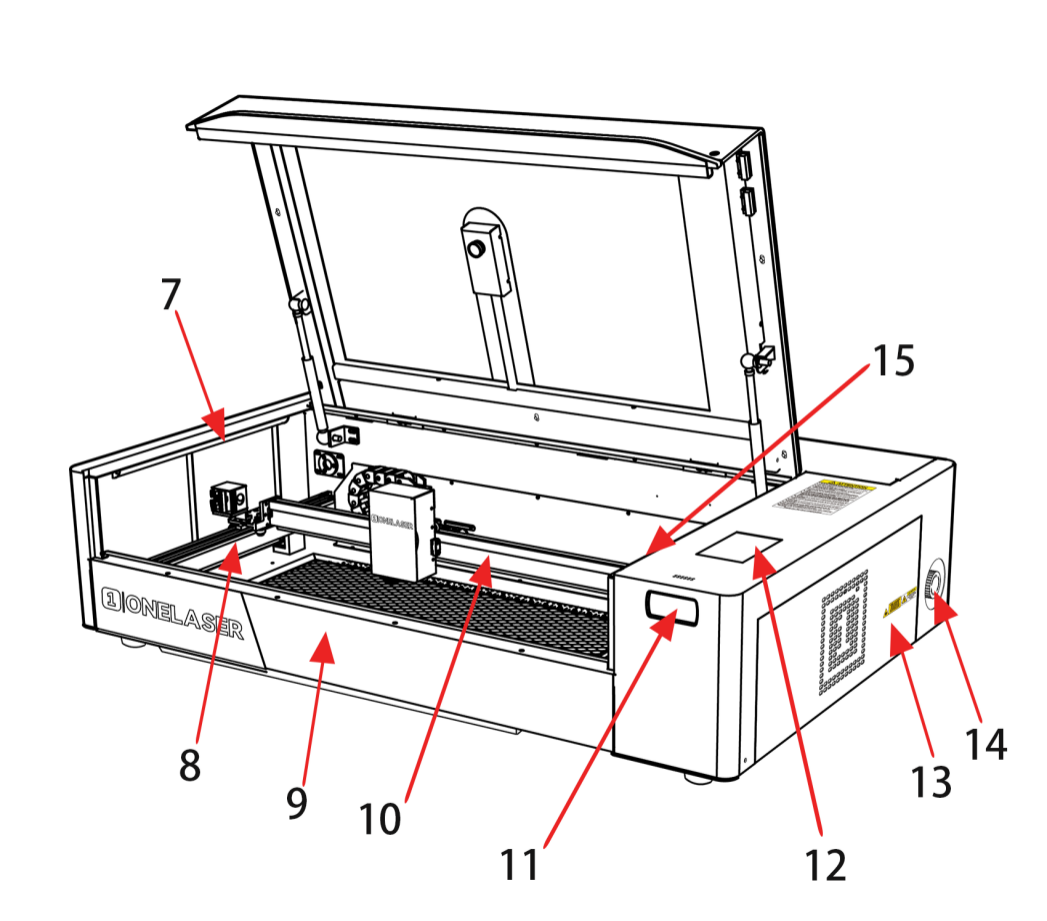 X Series honeycomb table used for alignment and airflow during laser cutting