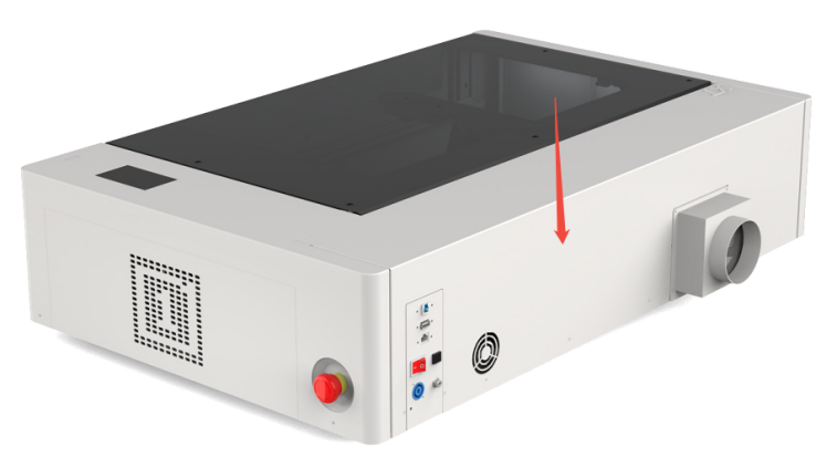 Removing rear cover of OneLaser XT using hex wrench