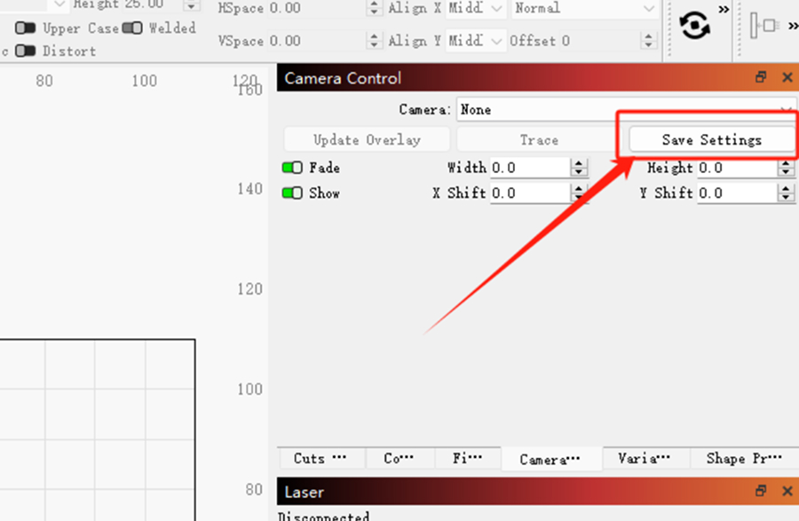 Import camera calibration settings in LightBurn