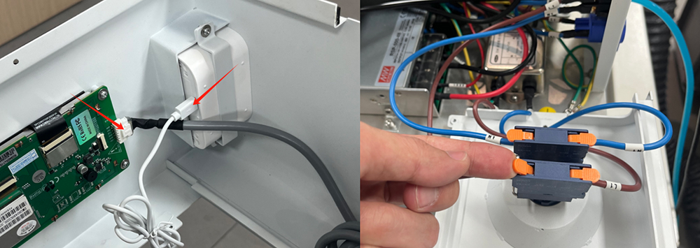 Disconnecting internal cables before removing side panel