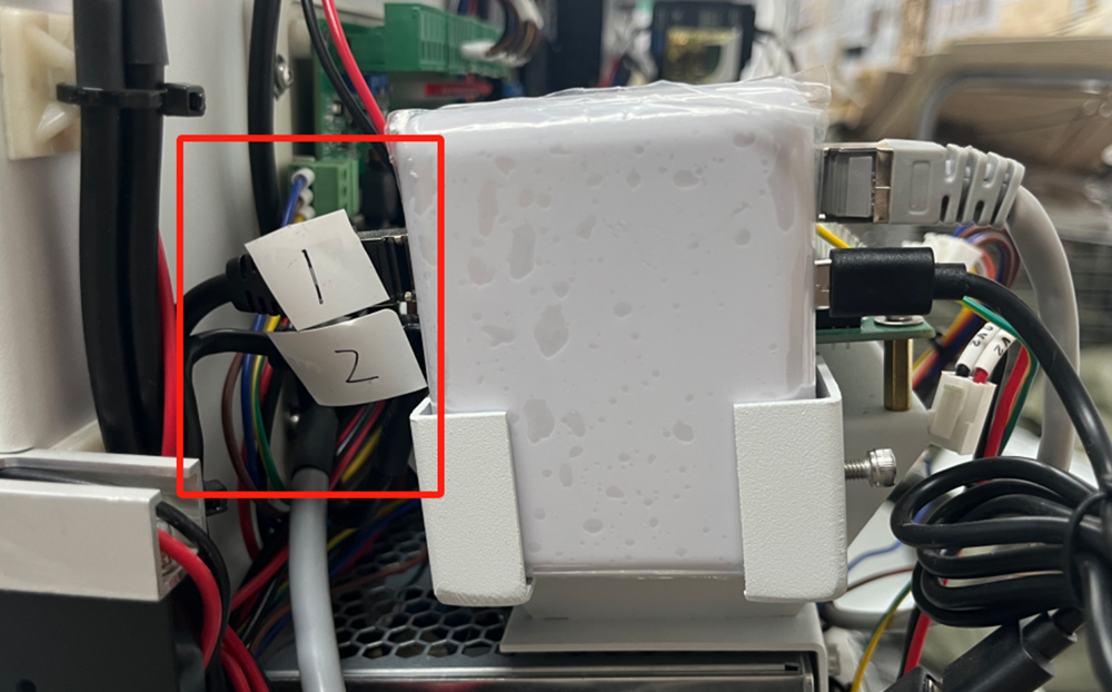Removing and labeling network cables from control board