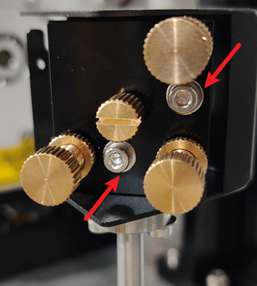 Loosening frame nut using hex wrench