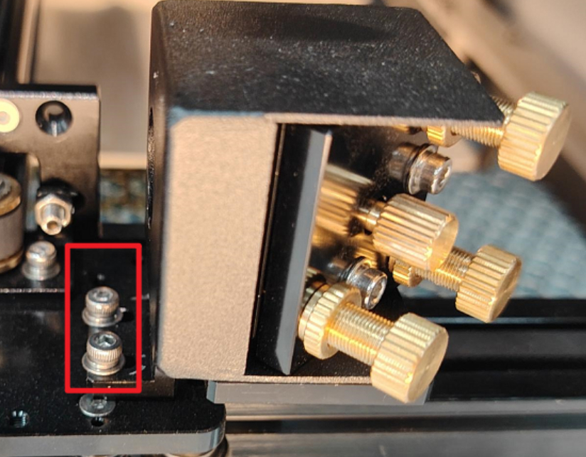 Loosening second mirror frame screws