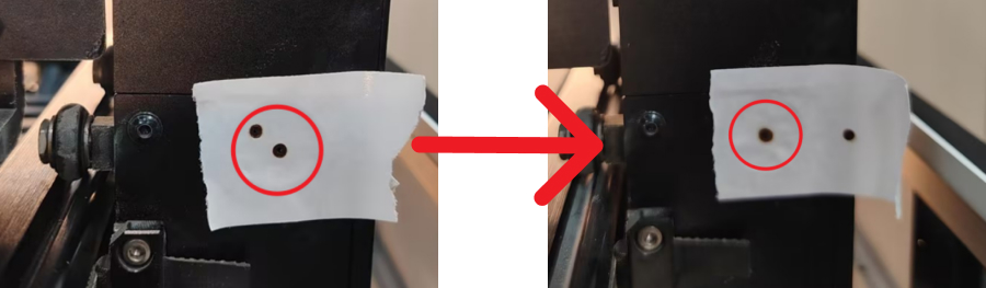 Aligning front and rear light points