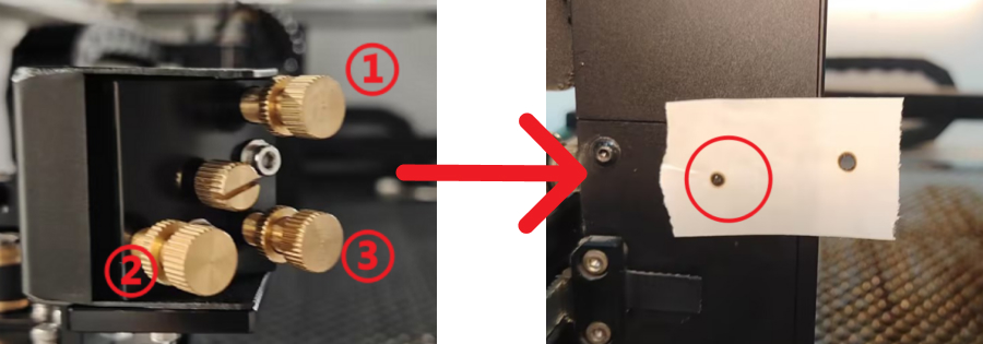 Four-point laser alignment completed