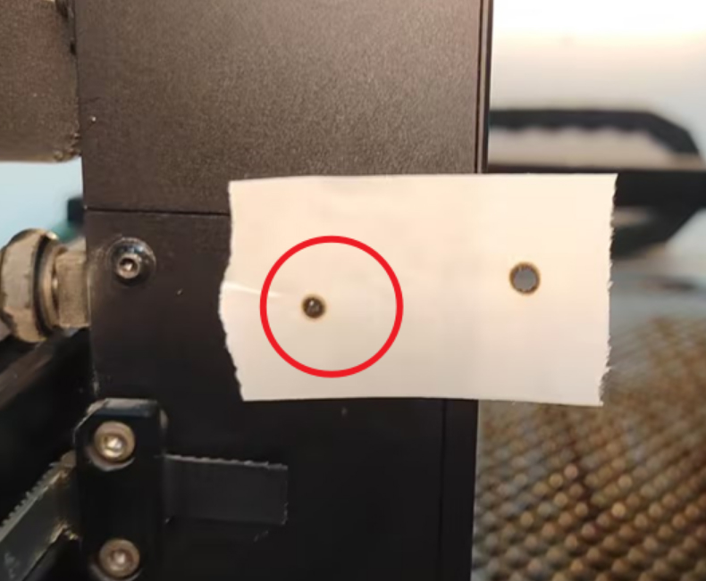 Correcting center deviation using mirror frame