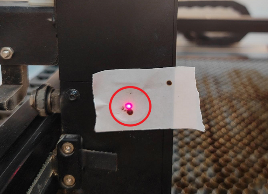 Height deviation detected in laser alignment