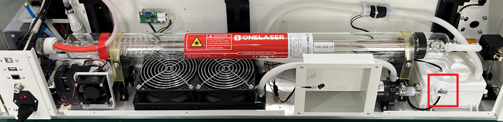 New model OneLaser XT water tank with level detection system