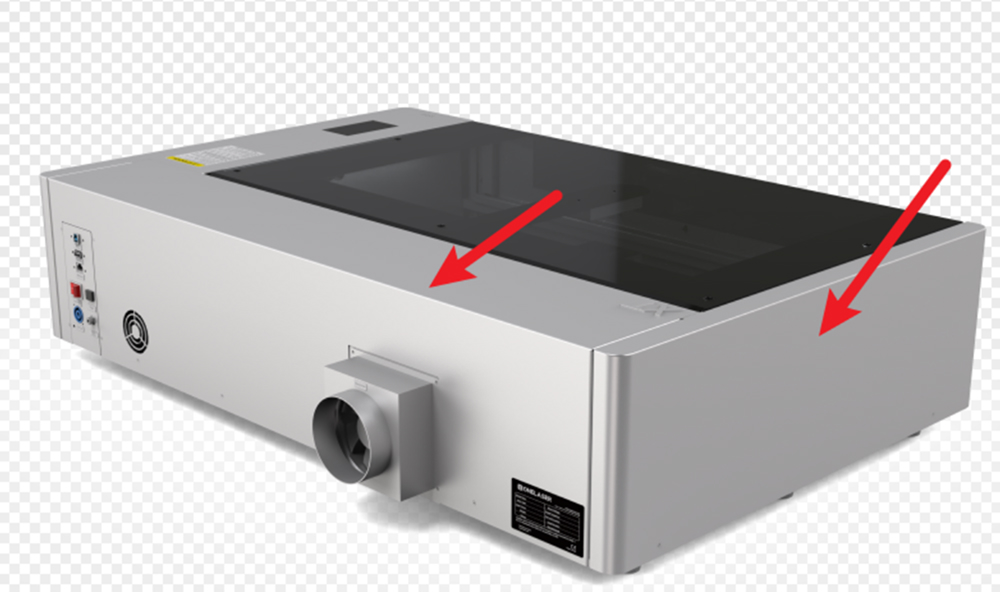 Reinstalling OneLaser XT back cover and side door