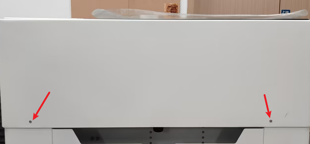 OneLaser XT back panel partially removed