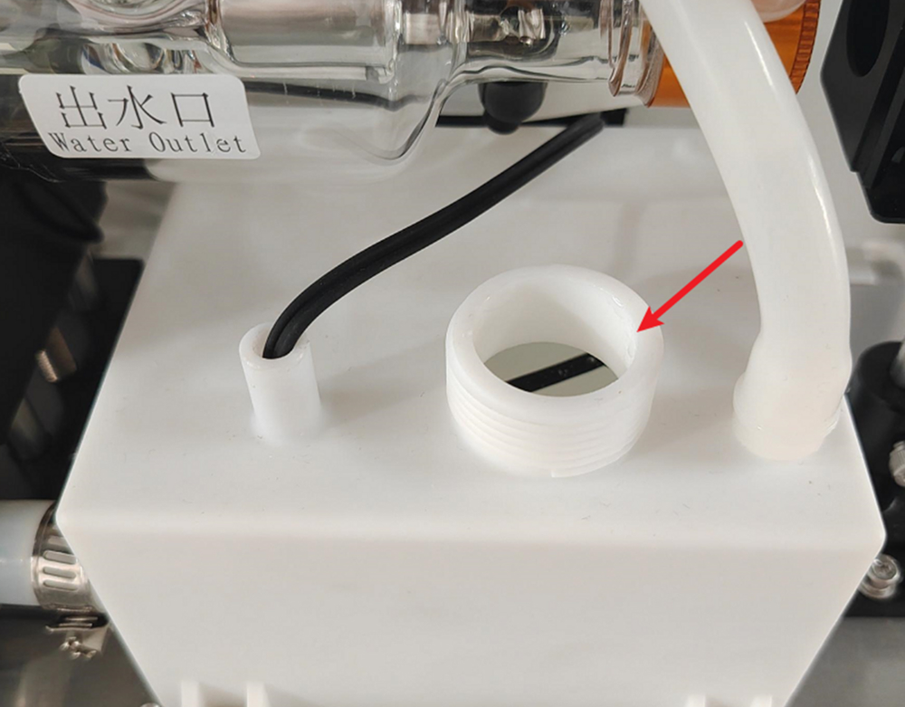 Adding water to older OneLaser XT tank while pump is running