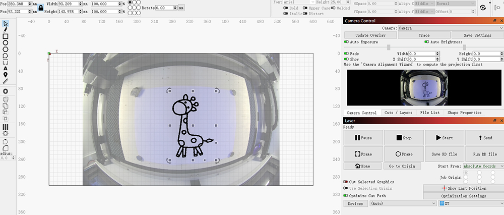 Confirm traced pattern capture