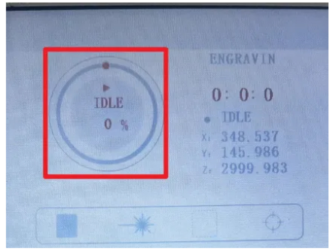 Start laser cutting or engraving job