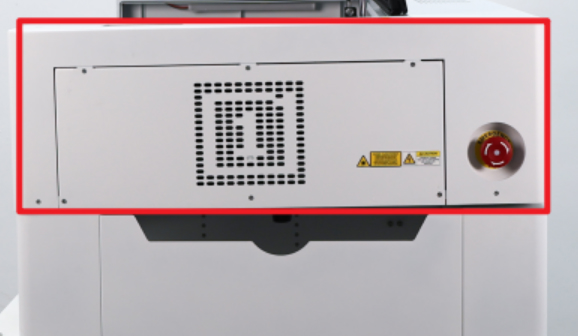 Remove right door panel of X series laser machine