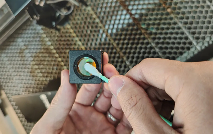 Dry gently with a clean cotton swab