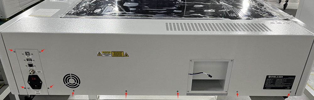 Unscrew the rear cover screws