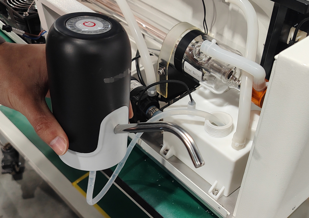 Drain cooling water using water pump