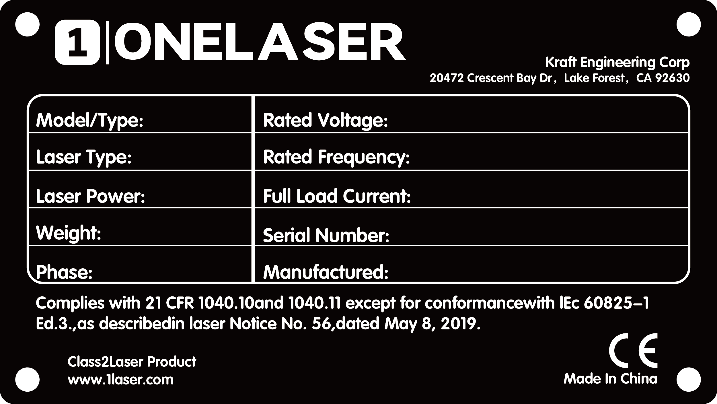 X Series Manual: General Safety & Specs | Onelaser Wiki