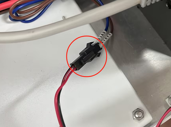 Disconnecting power to the X Series exhaust fan