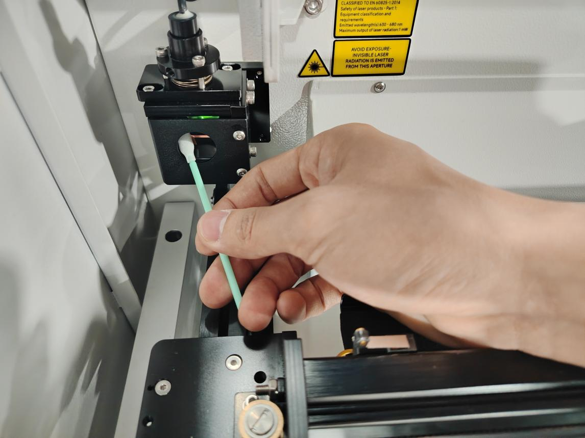 X Series laser combiner location and cleaning result