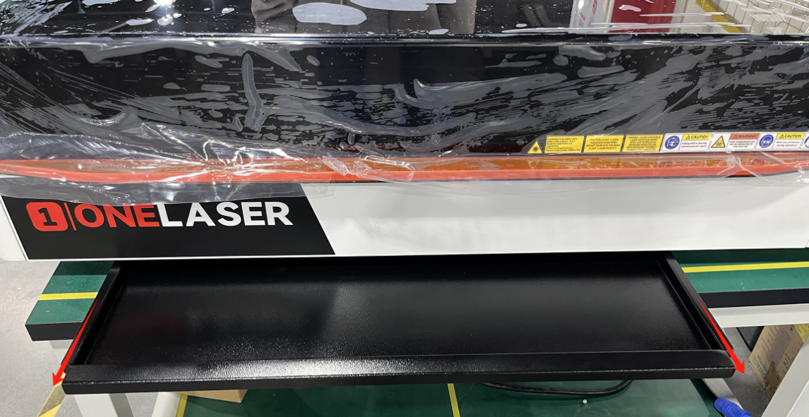 Removing and cleaning the X Series laser scrap collection drawer