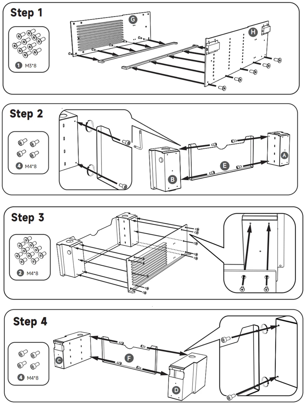 Step 1 assembling the OneLaser Riser Base