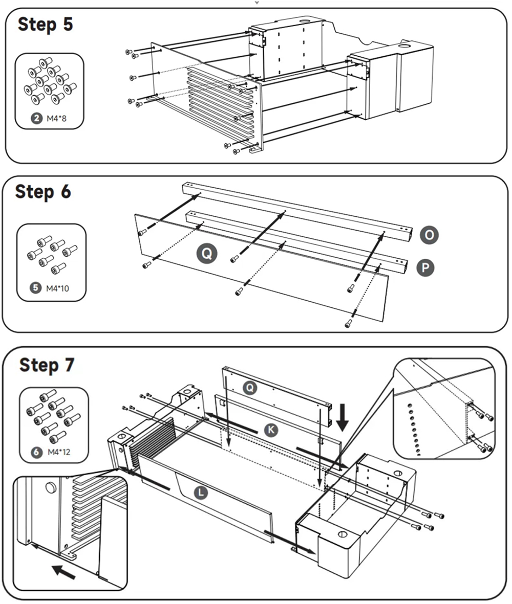 Step 2 assembling the OneLaser Riser Base