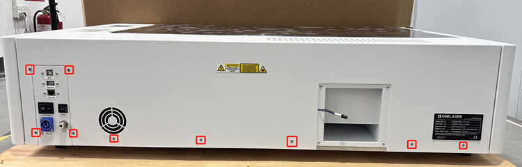 Taking off rear box cover to access water tank on X Series XT model