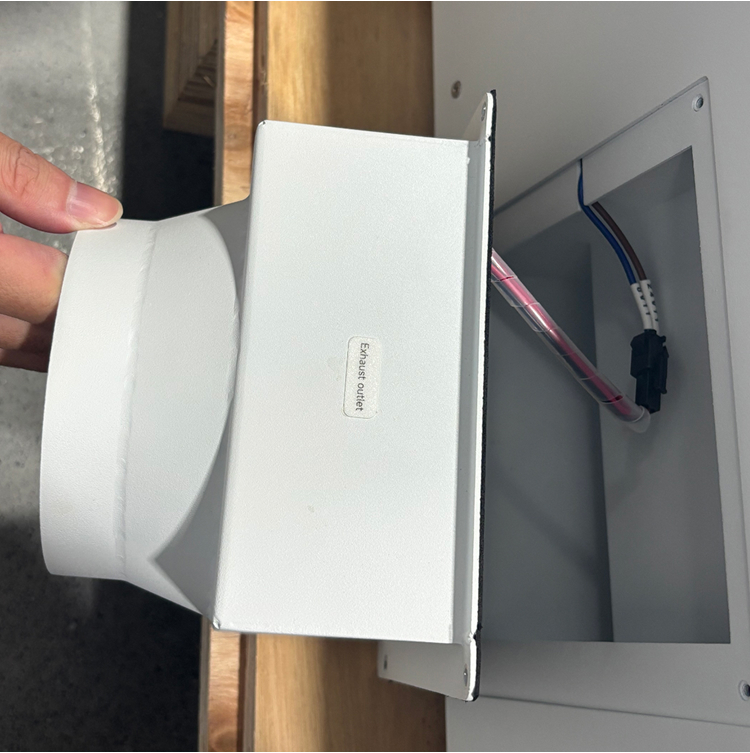 Connecting 24V power connector for X Series exhaust outlet module