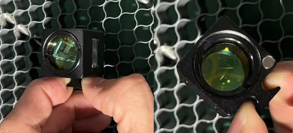 Correct installation position of 2.0-inch and 2.5-inch laser focusing lenses