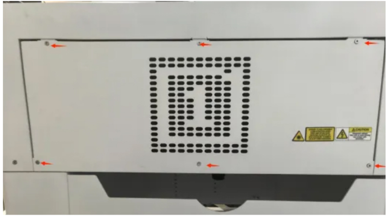 Opening device side panel to access motherboard