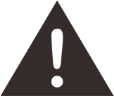 General caution exclamation symbol for X Series safety notes